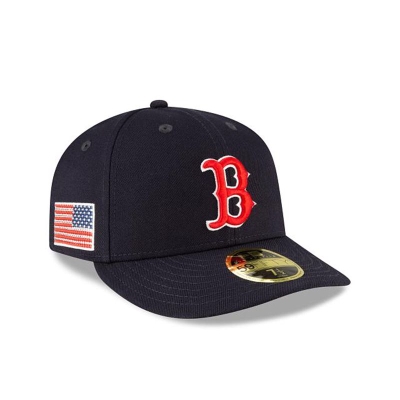 Boston Red Sox Gorra | New Era MLB Crystals From Swarovski Flag Low Profile 59fifty Fitted Cap Mexico - Azules